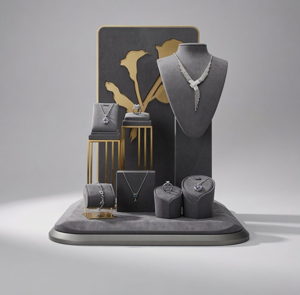 Ring and earring display trays