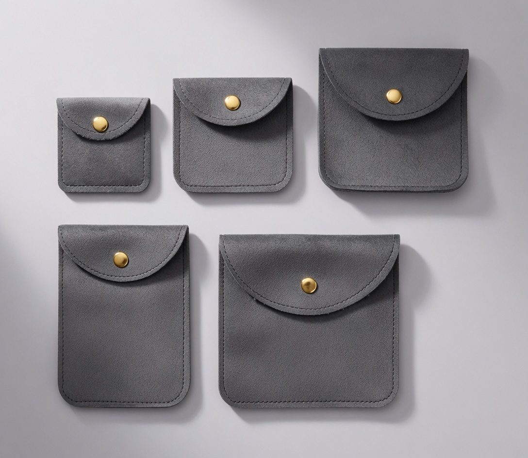 Jewelry pouch soft goods product shot