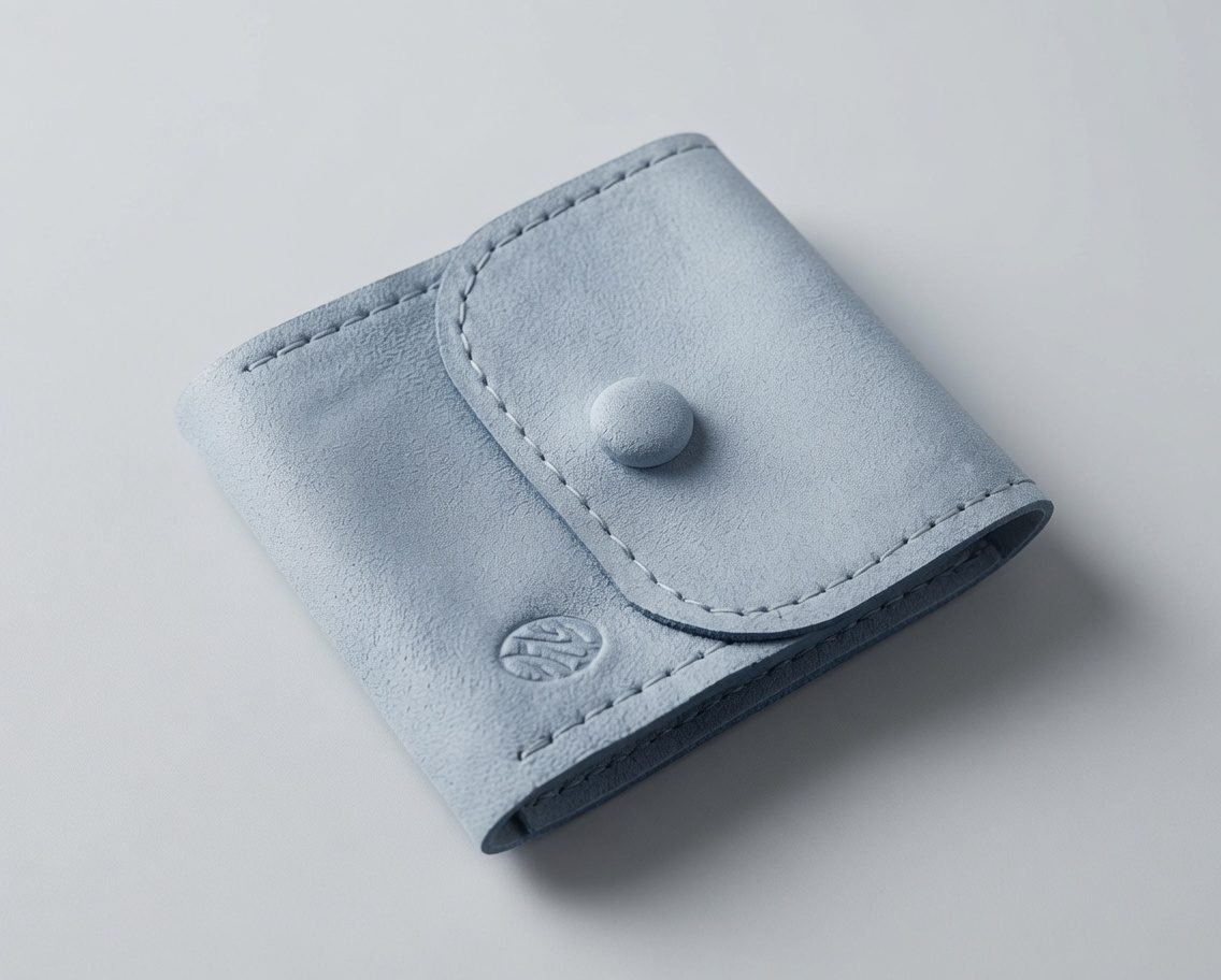 Custom jewelry pouch detail
